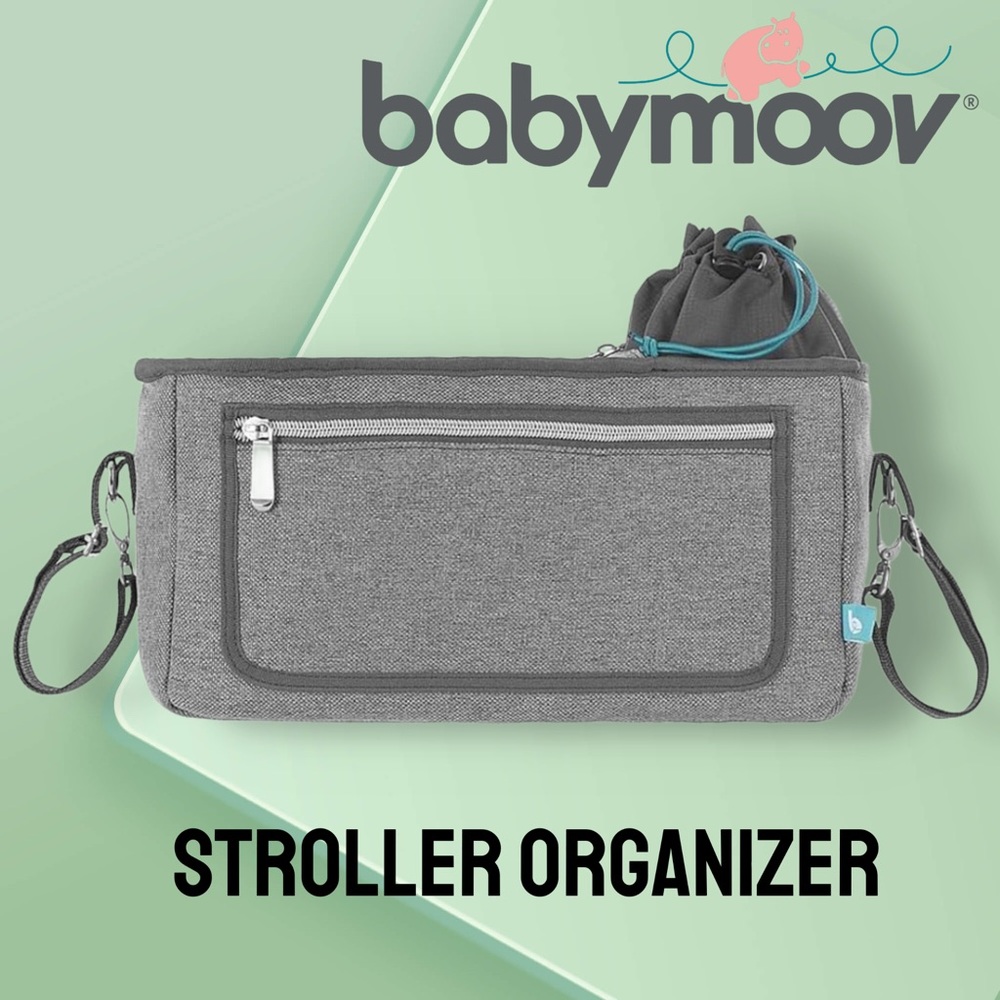 *👍*GUC* BABYMOOV | Gray Stroller Organizer with insulated pouch